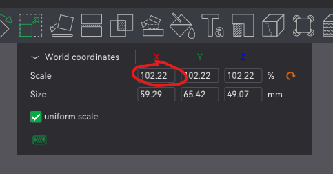 Scale guide